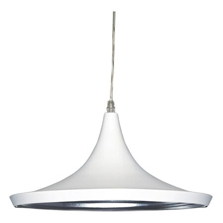 Dainolite 1Lt PendantAluminum HKI-141P-WH